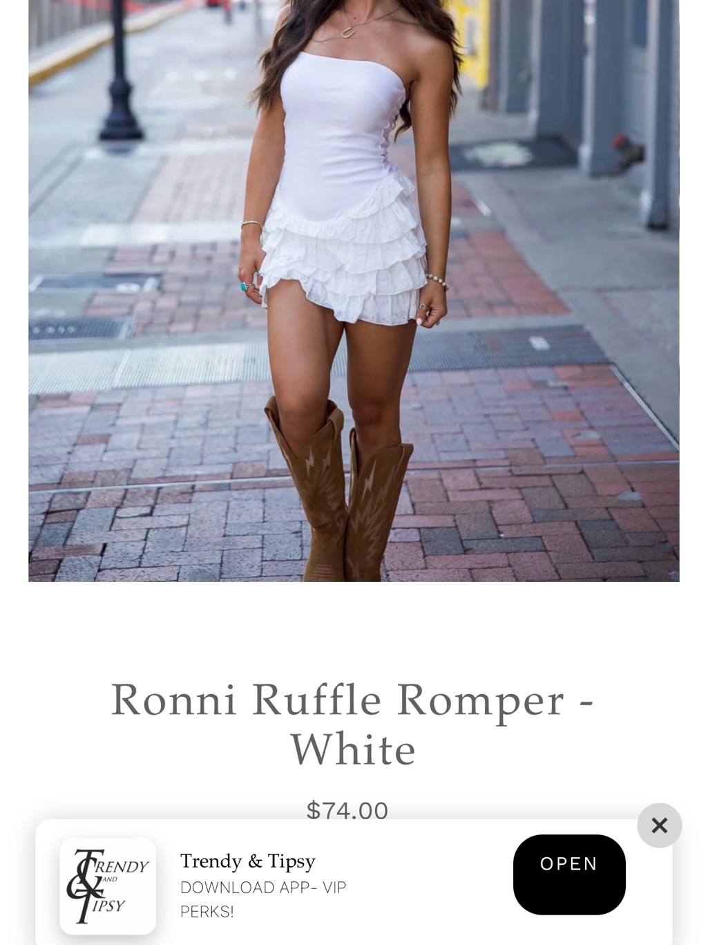 Trendy And Tipsy White Ruffle Corset Dress — image 4 of 4